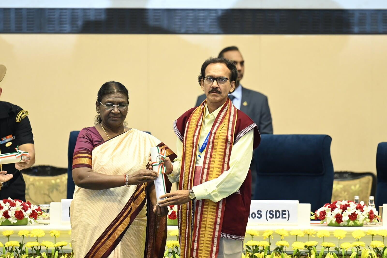 National Teachers' Award to Sri Netai Chandra Dey